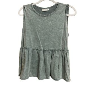 Mustard Seed Green Tank Top